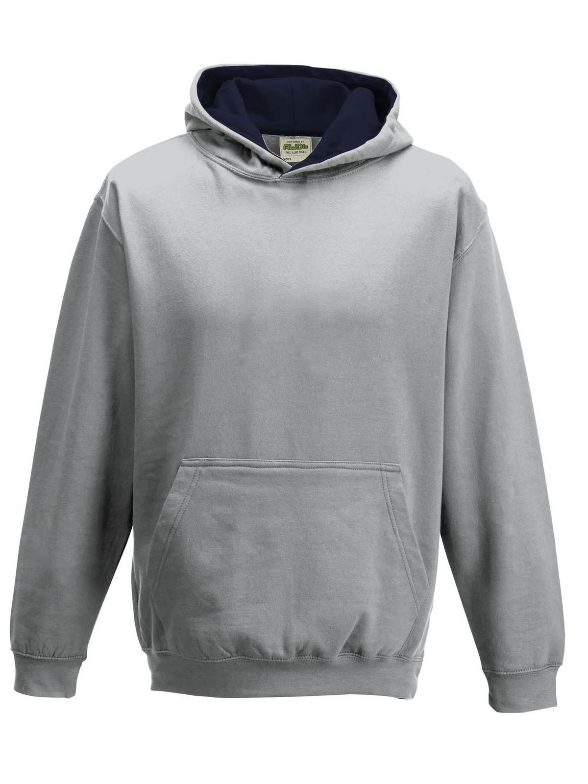 heather grey-french navy